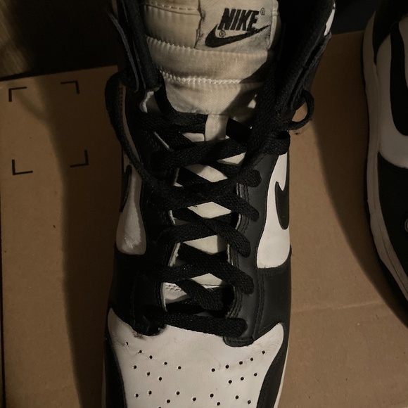 Nike Panda Dunks high tops size 10 MENS - Picture 3 of 7